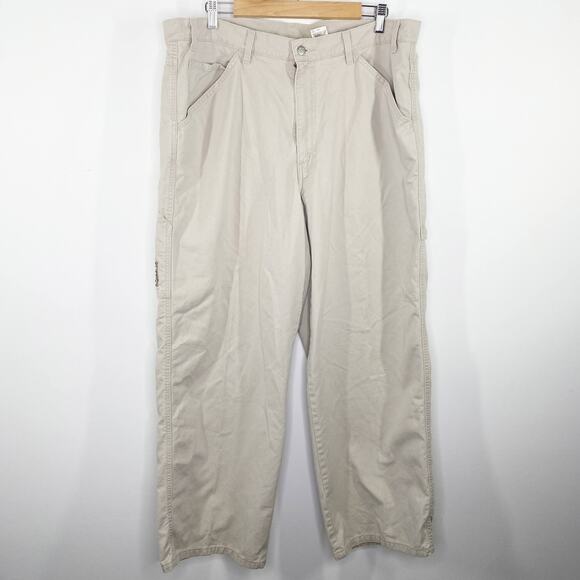 Levi's VTG L2 Light Khaki Straight Leg 100% Cotton Pants Men's Size 38 x 30 - Picture 1 of 11